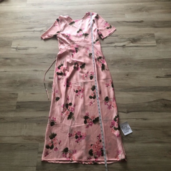 ASOS Pink Floral Asymmetrical Dress - Picture 6 of 10